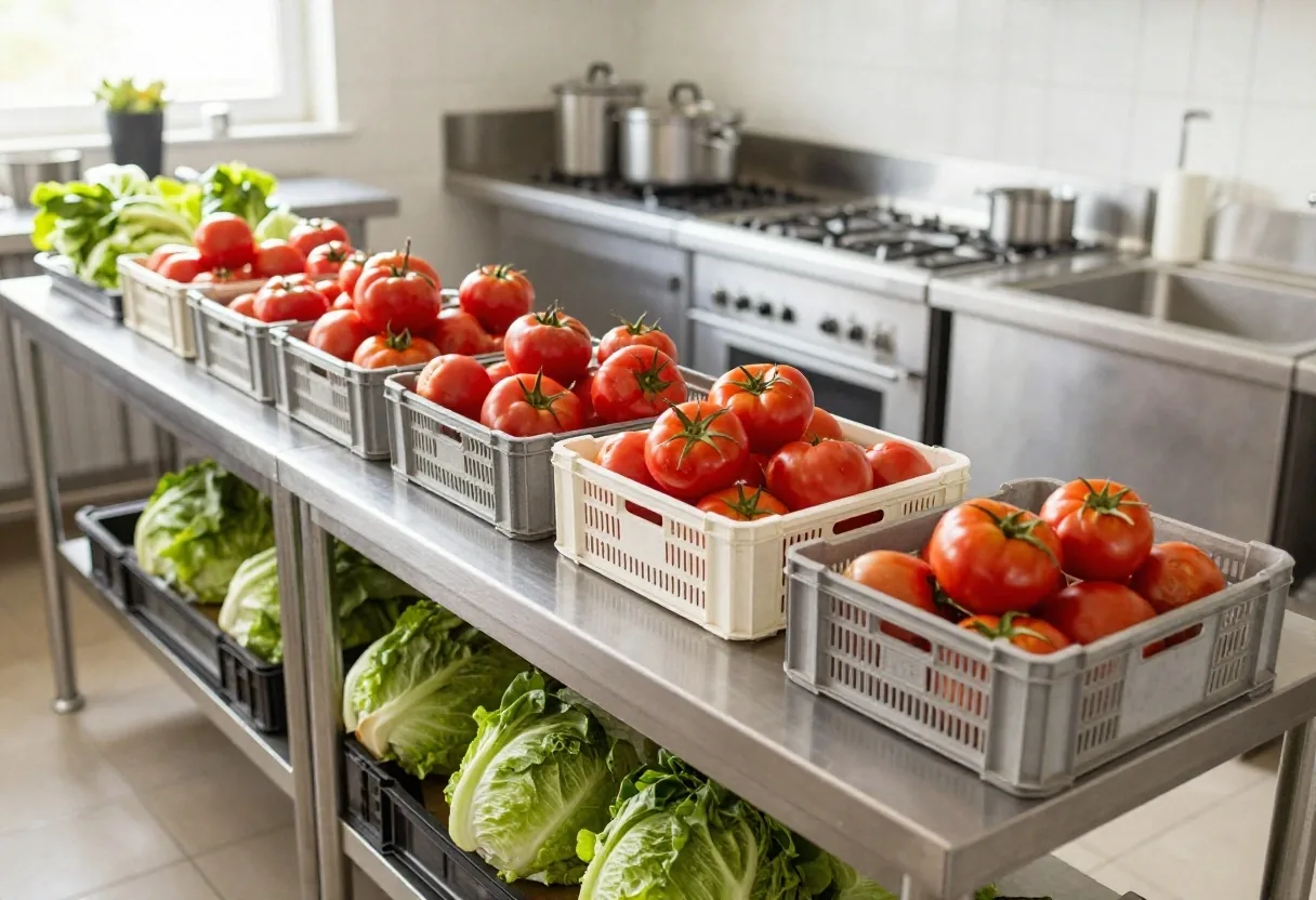 Crisp whole produce sliced fresh every morning