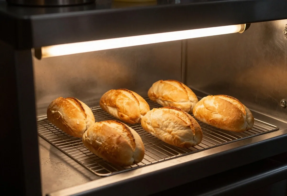 Crisp toasted sub roll retaining bread crumb texture
